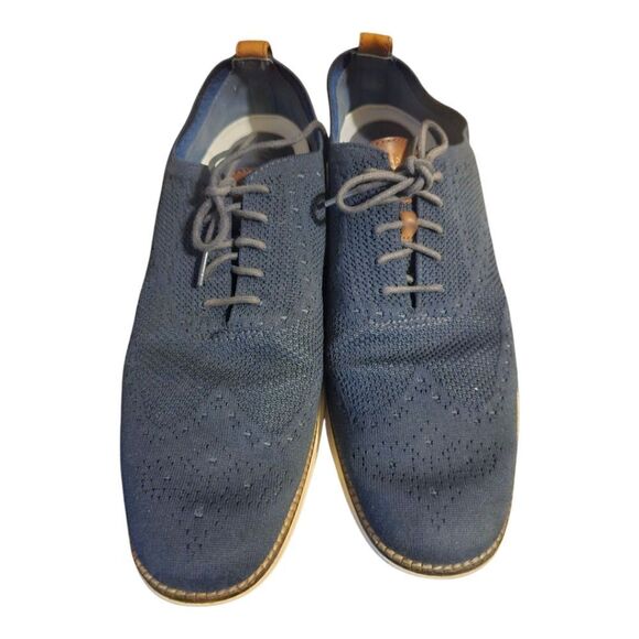COLE HAAN Original Grand Knit Wingtip Shoes Men’s - Size 13 - Picture 2 of 7